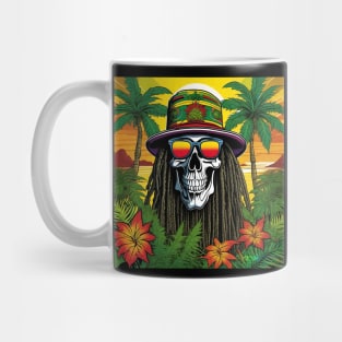 Reggae Music - Jamaican Stoner Skull 10 Mug